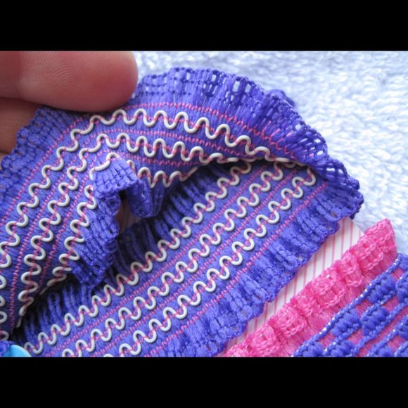 2 Goody Girl Sized Stay Put Slideproof Headwraps Elastic Head Bands Pink Purple - Picture 4 of 6